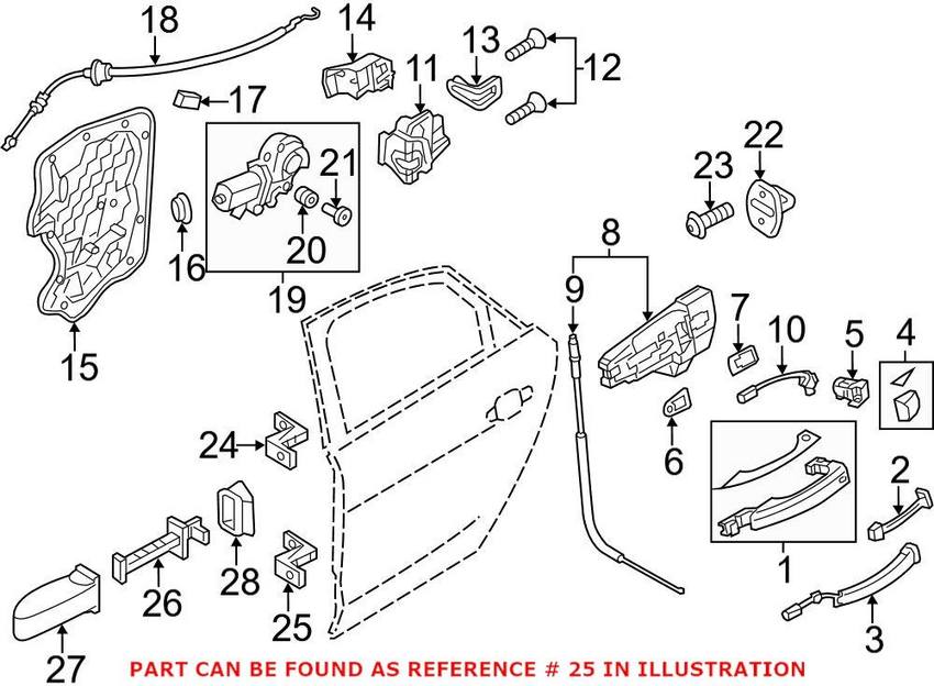 Audi Door Hinge 4H0831401